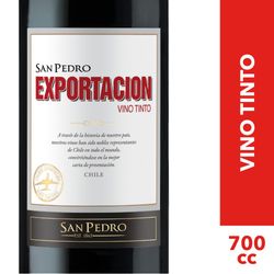 Vino San Pedro exportación tinto botella 700 cc