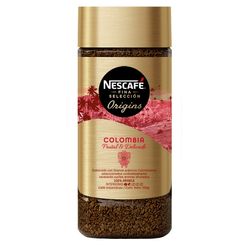 Café instantáneo liofilizado Nescafé fina selección origins colombia frasco 100 g