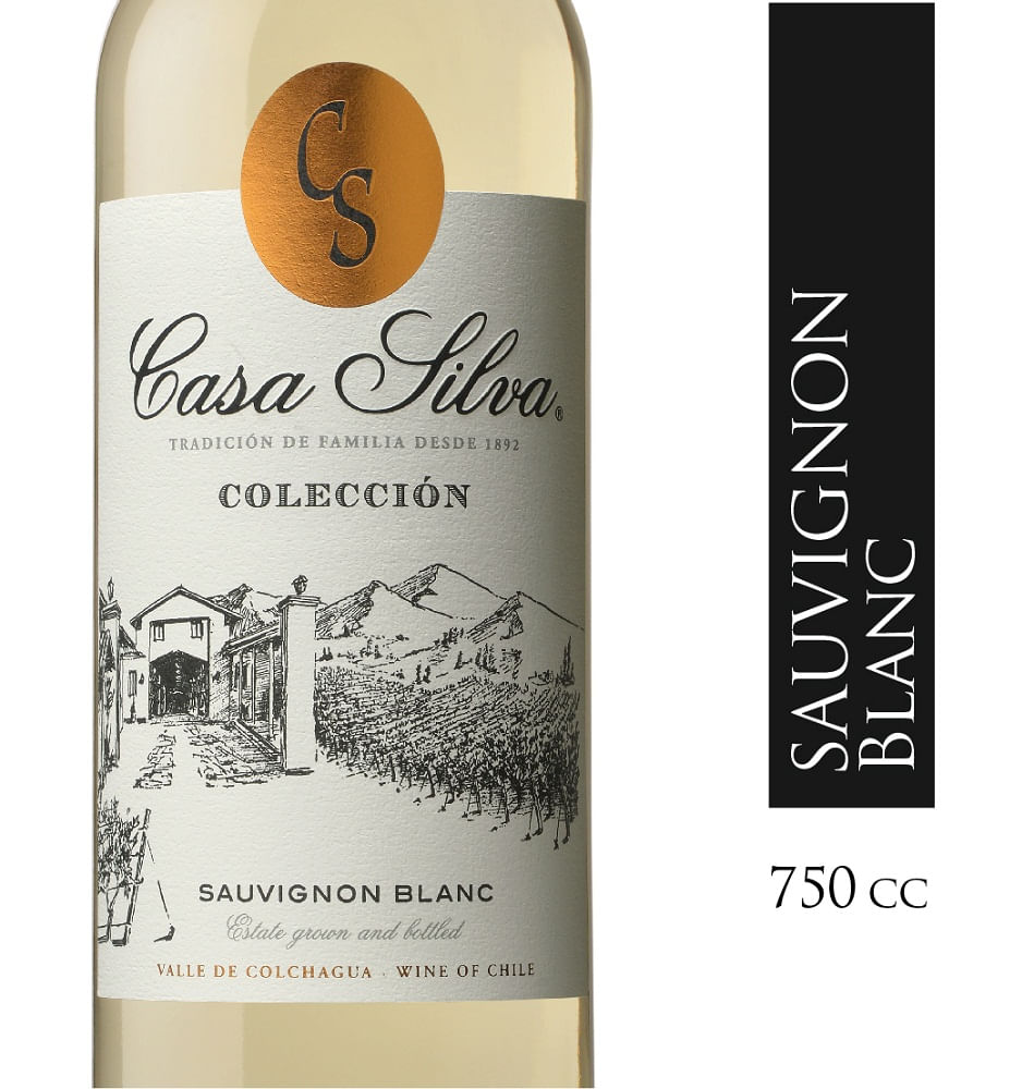 Vino Casa Silva colección sauvignon blanc 750 cc