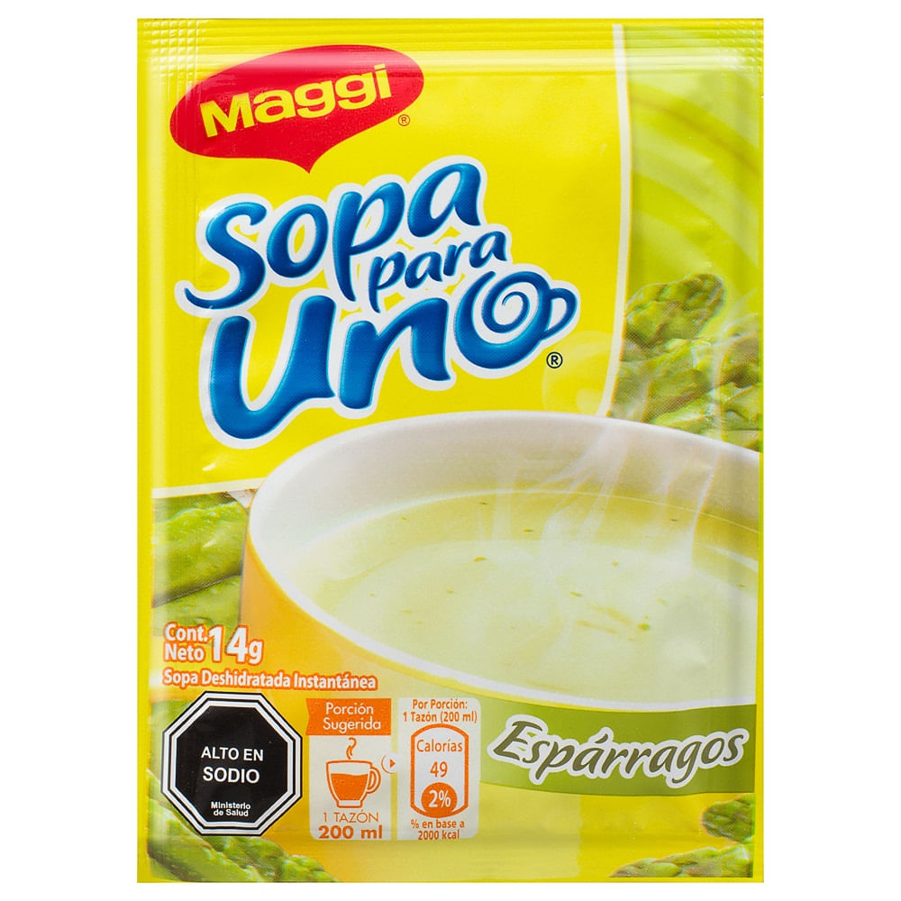Sopa para uno Maggi espárragos sobre 14 g