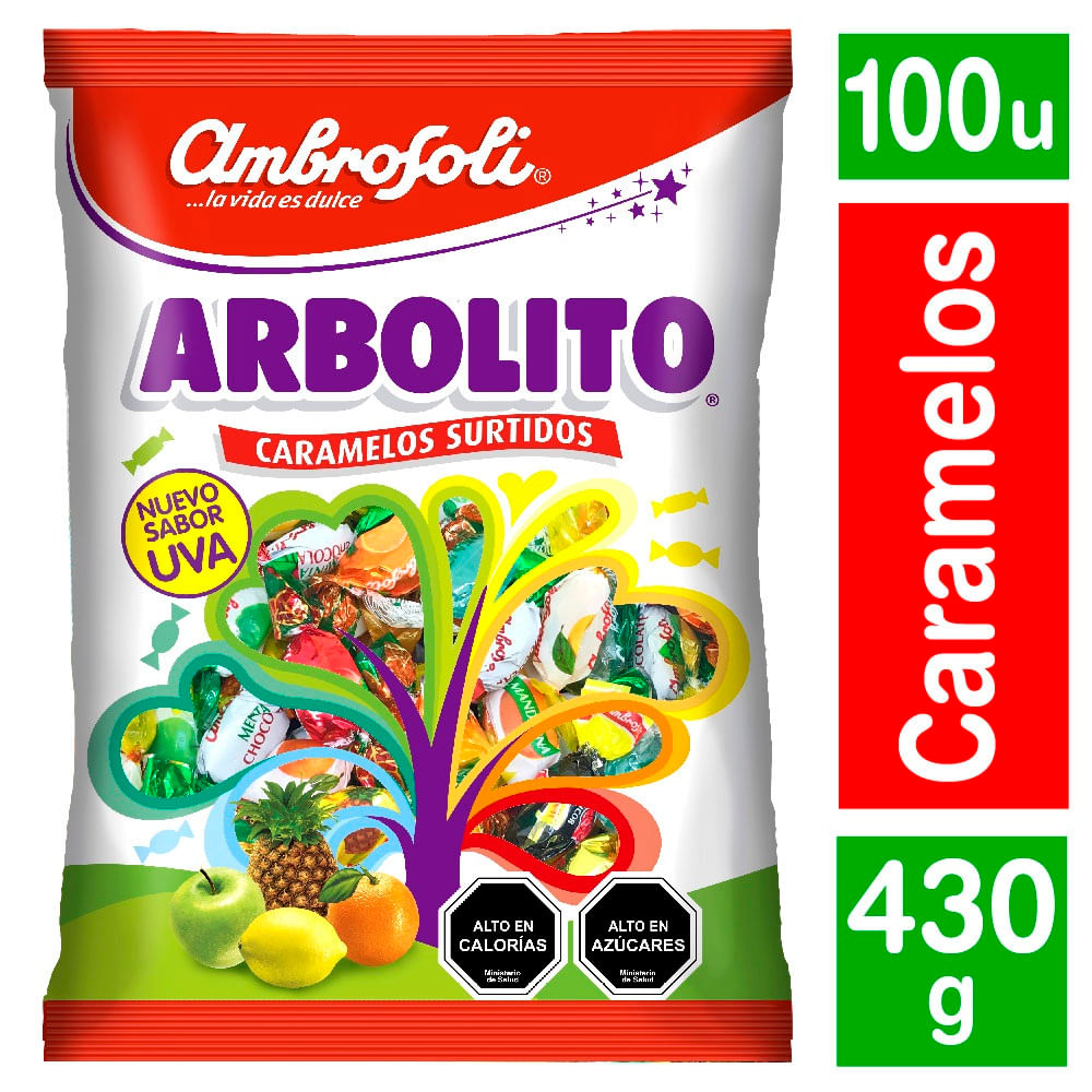 Caramelos Ambrosoli arbolito 100 un bolsa 430 g