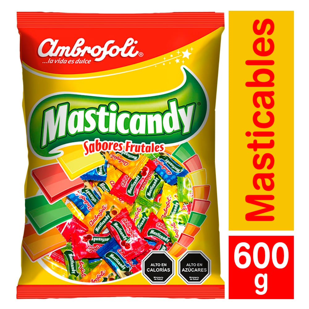 Masticables Ambrosoli masticandy sabores frutales 600 g