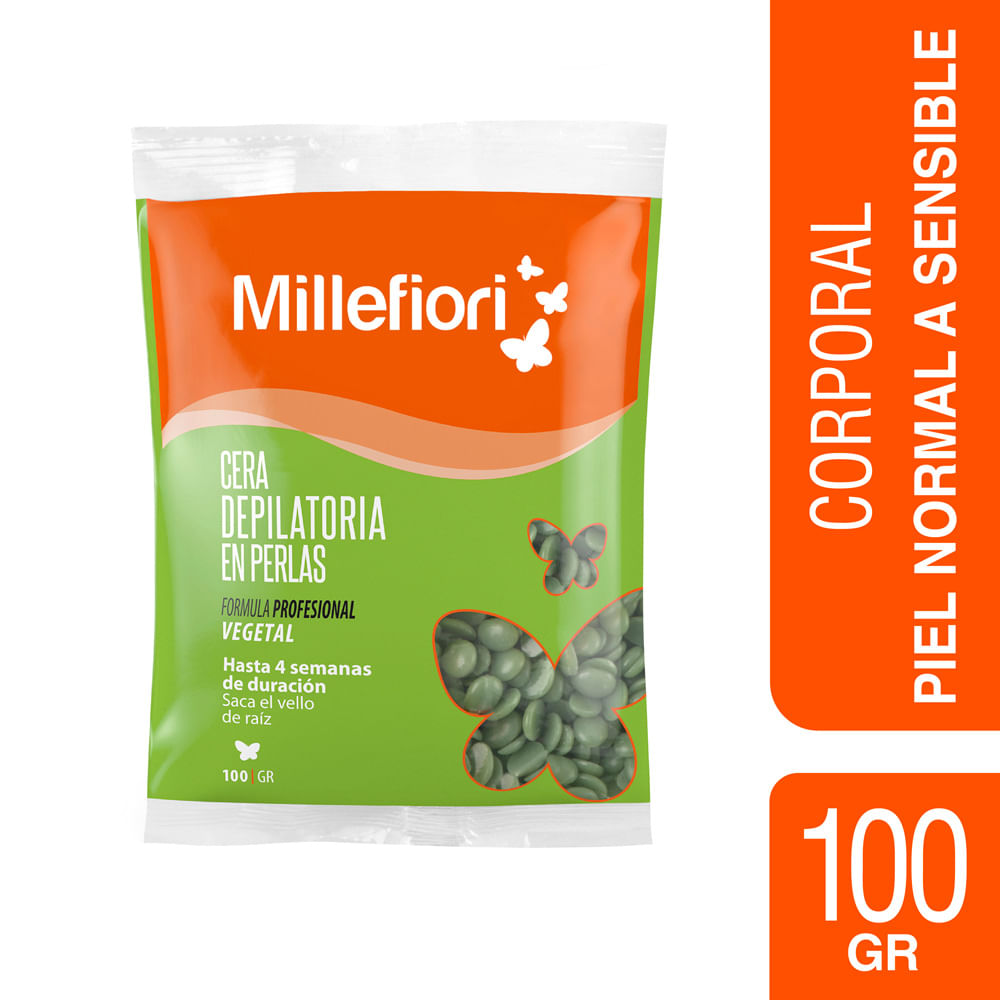 Cera depilatoria Millefiori en perlas vegetal 100 g