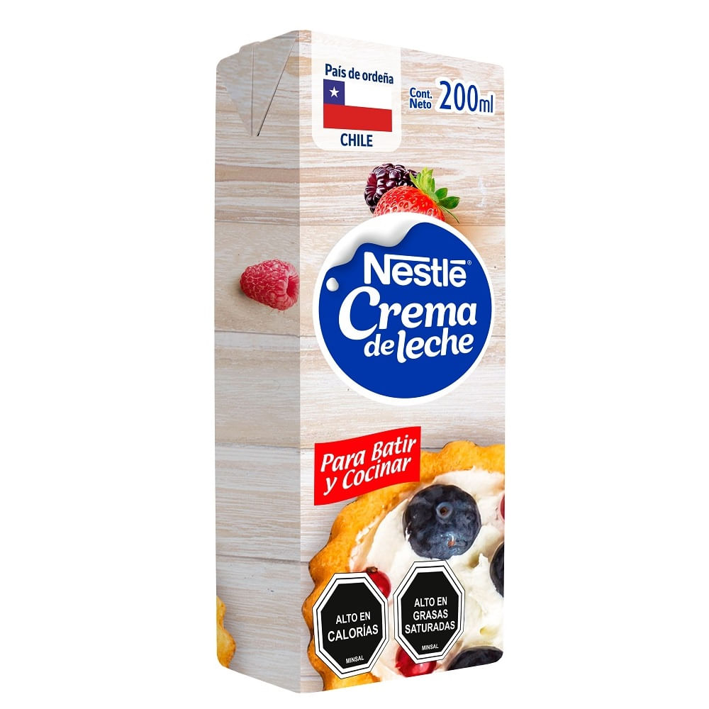 Crema de leche Nestlé cajita 200 ml