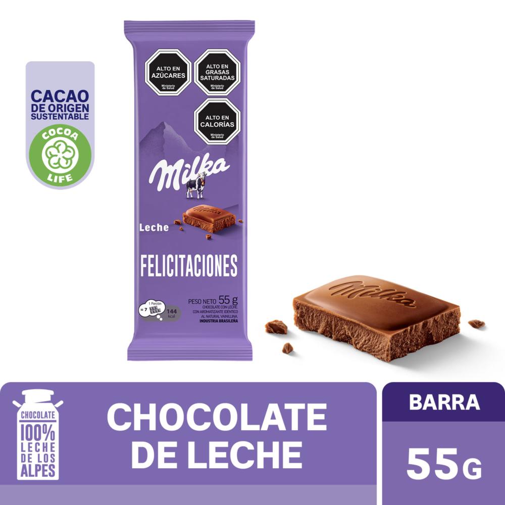 Chocolate Milka leche mensajes 55 g