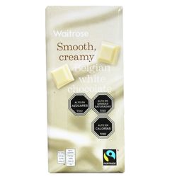 Chocolate blanco Waitrose belga 180 g