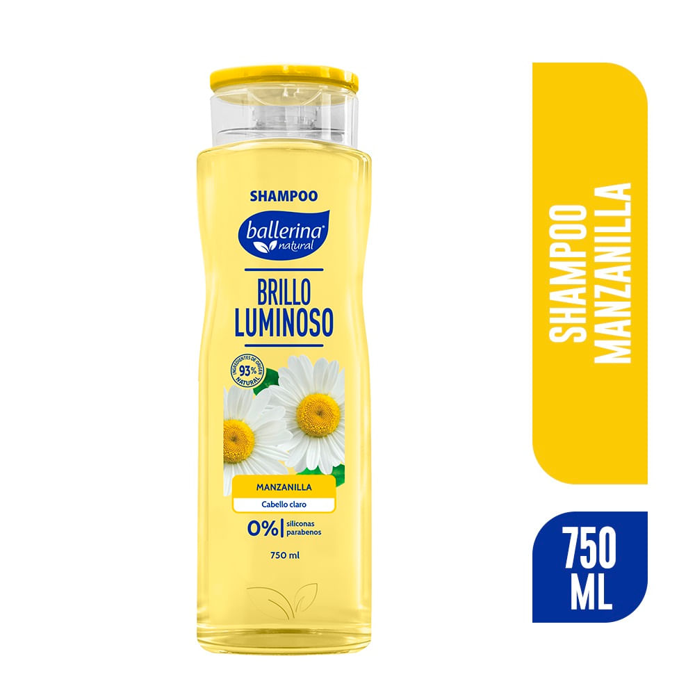 Shampoo Ballerina brillo luminoso manzanilla 750 ml Shampoo Ballerina brillo luminoso manzanilla 750 ml