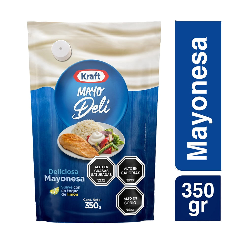 Mayonesa Kraft Mayodeli doy pack 350 g