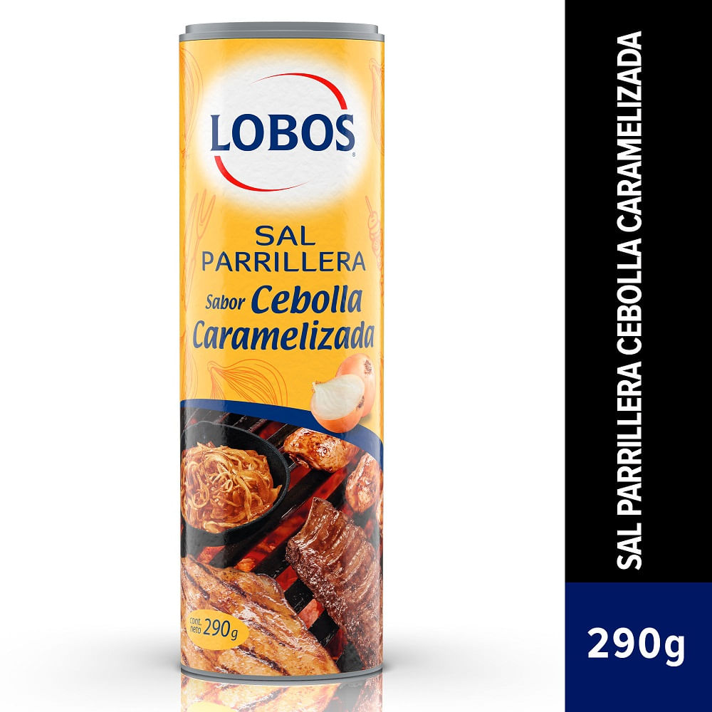 Sal parrillera Lobos mix cebolla caramelizada 290 g