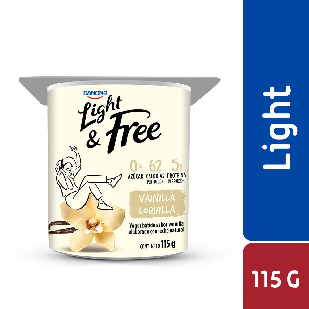 Yoghurt batido Danone light vainilla 115 g