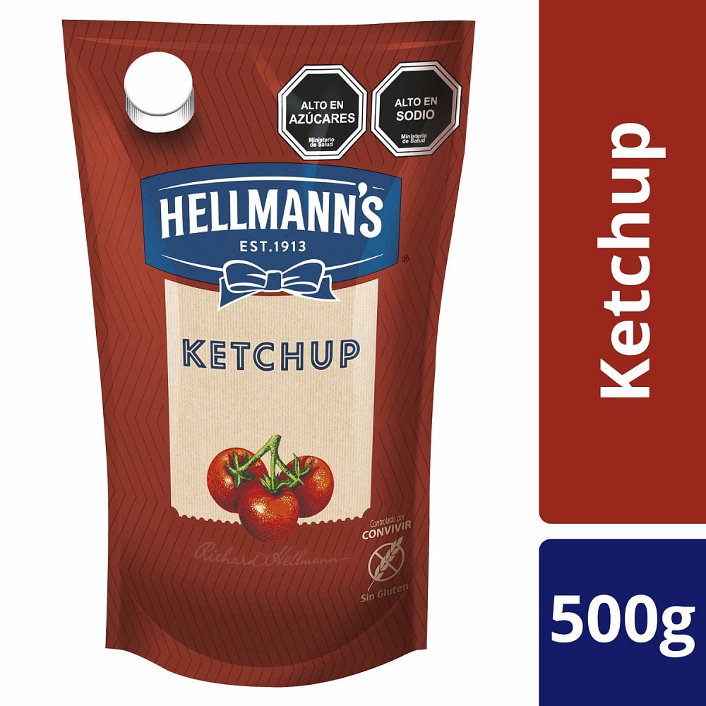 Ketchup Hellmann´s doy pack 500 g