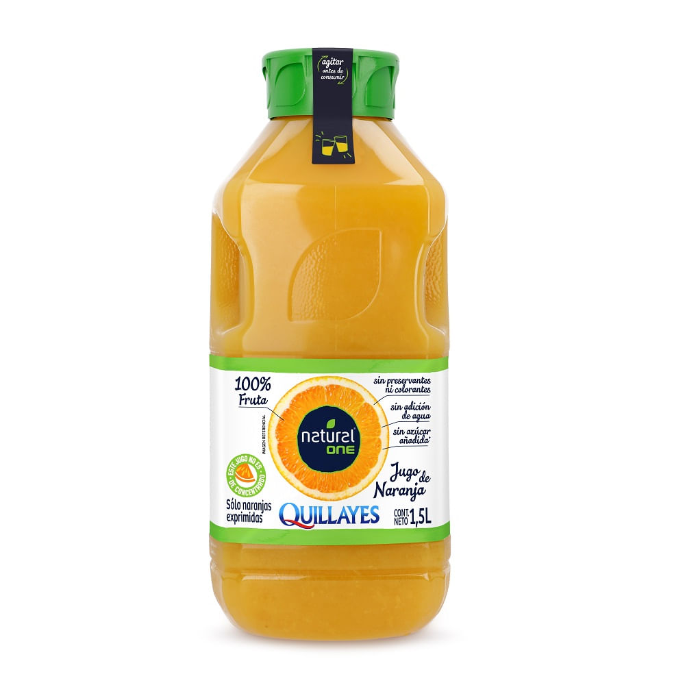 Jugo fresco Quillayes naranja botella 1.5 L