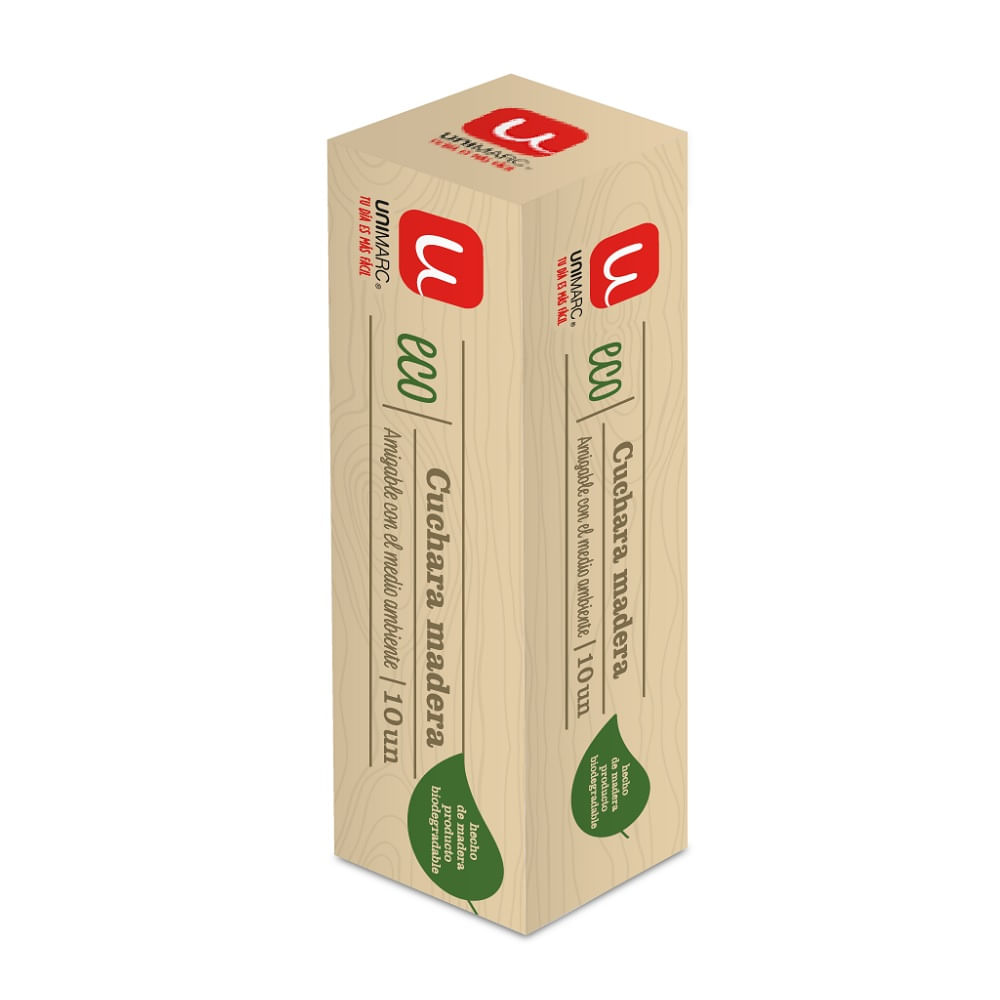 Cuchara madera Unimarc eco 10 un