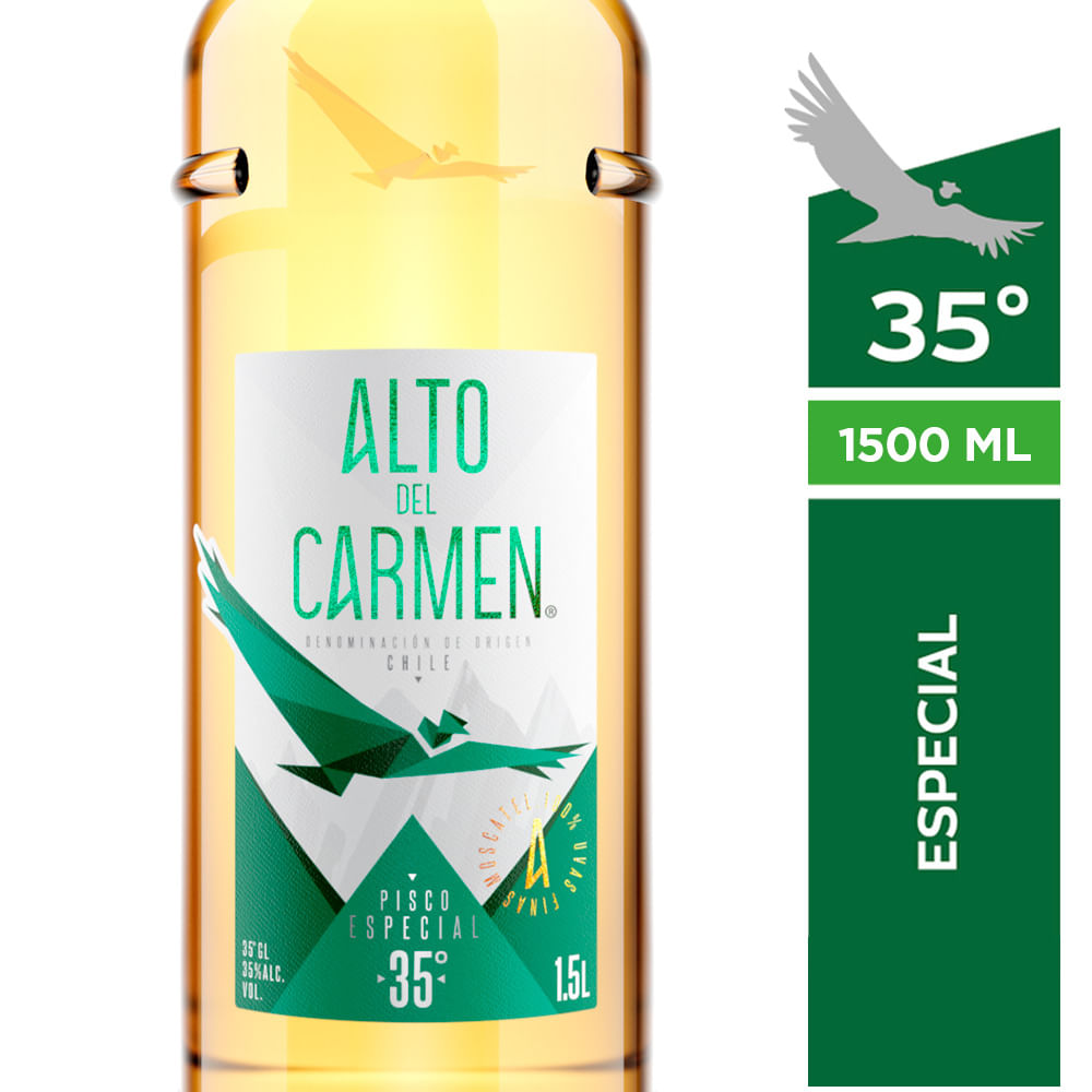 Pisco Alto del Carmen especial botella 1.5 L