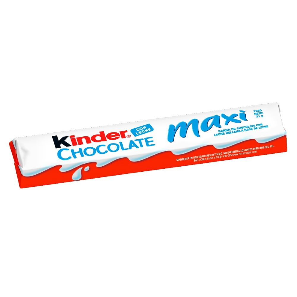 Chocolate Kinder maxi relleno con leche 21 g