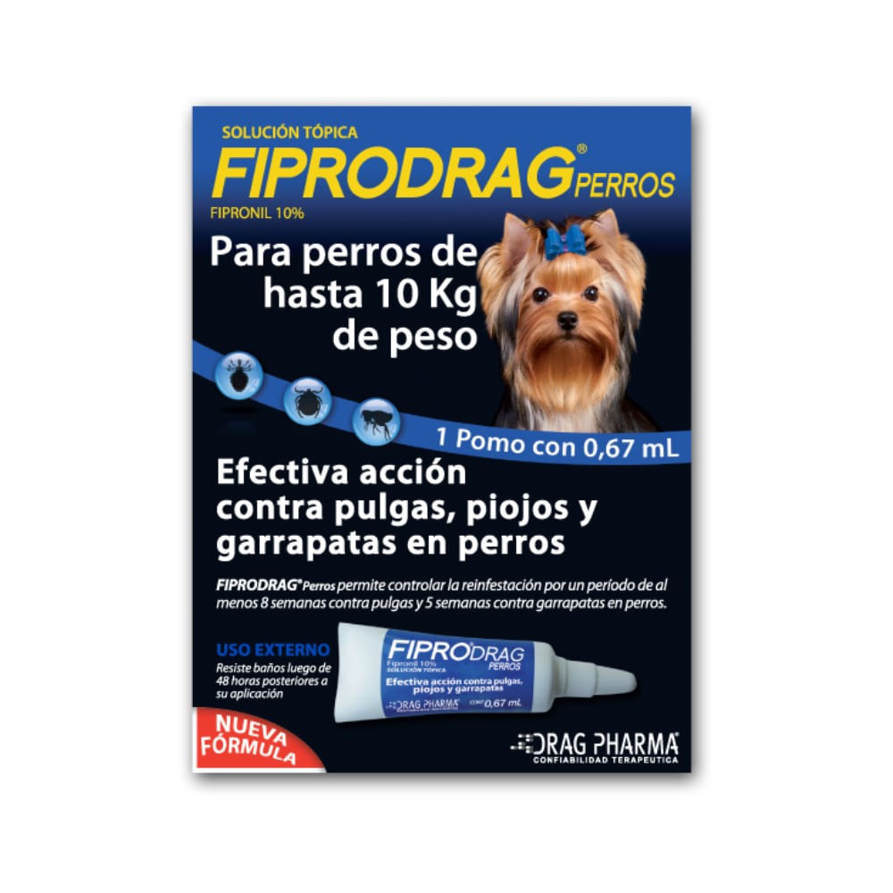Antipulgas Fiprodrag perro Drag Pharma pomo 0.67 ml