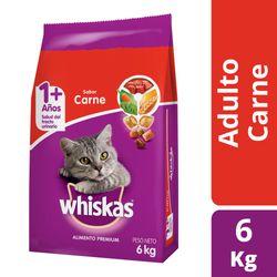 Alimento gato adulto Whiskas carne 6 Kg
