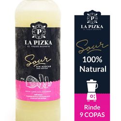 Cóctel sour La Pizka natural sin azúcar botella 1 L