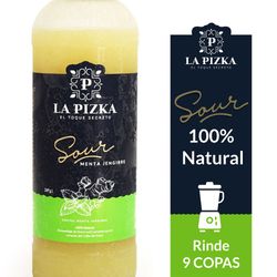 Cóctel sour La Pizka natural menta jengibre botella 1 L