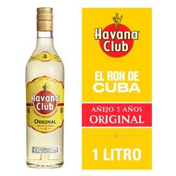 Ron Havana Club 3 años botella 700 cc