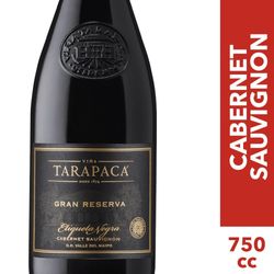 Vino Gran Tarapacá reserva etiqueta negra cabernet sauvignon 750 cc