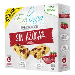 Pack Barra cereal En Línea sin azúcar cranberries 6 un de 15 g