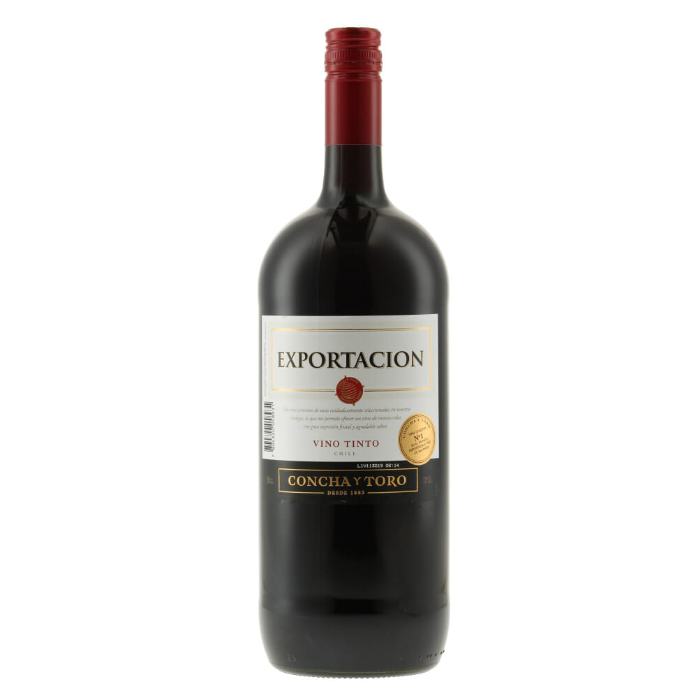 Vino tinto Concha y Toro exportación 1.5 L Vino tinto Concha y Toro exportación 1.5 L