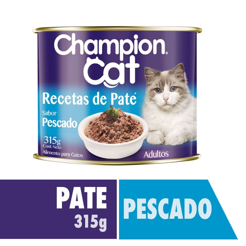 Alimento húmedo gato Champion Cat pescado lata 315 g