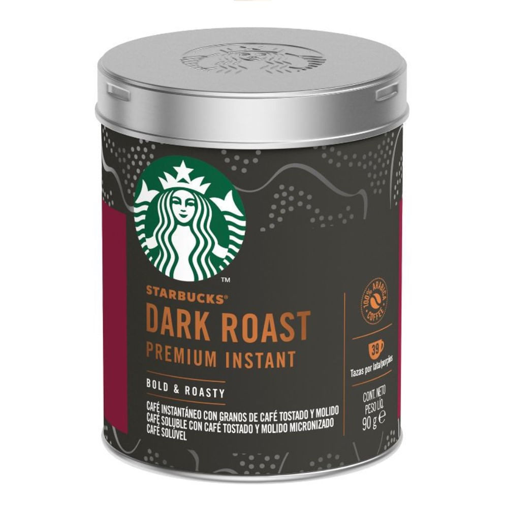Café instantáneo Starbucks dark roast 90 g