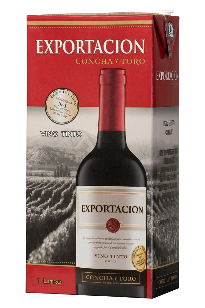 Vino Tinto Exportacion 1 Lt Caja
