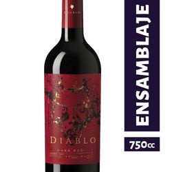 Vino Diablo dark red ensamblaje botella 750 cc