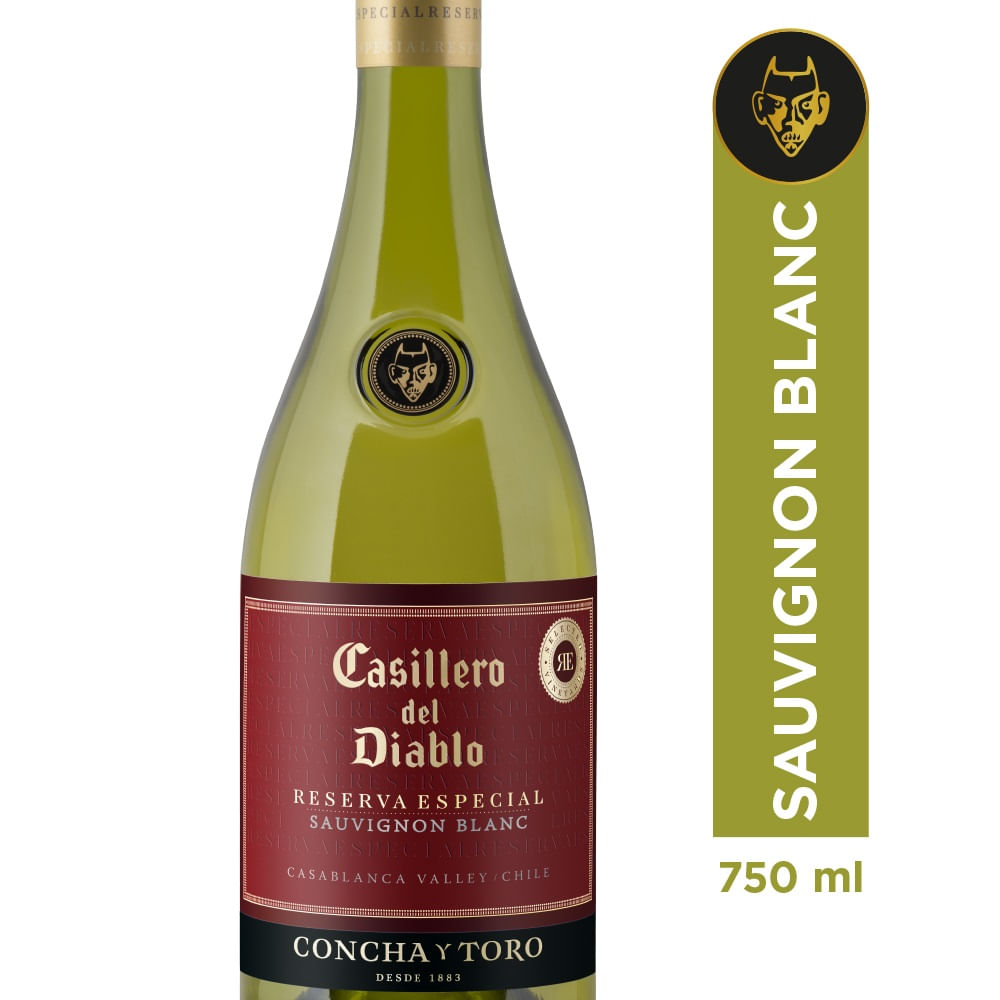Vino Casillero del Diablo reserva sauvignon blanc 750 cc