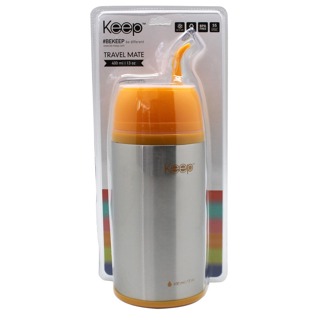 Termo Mate Para Viaje 400 ml Colores Autocebable – Keep – HB Importaciones