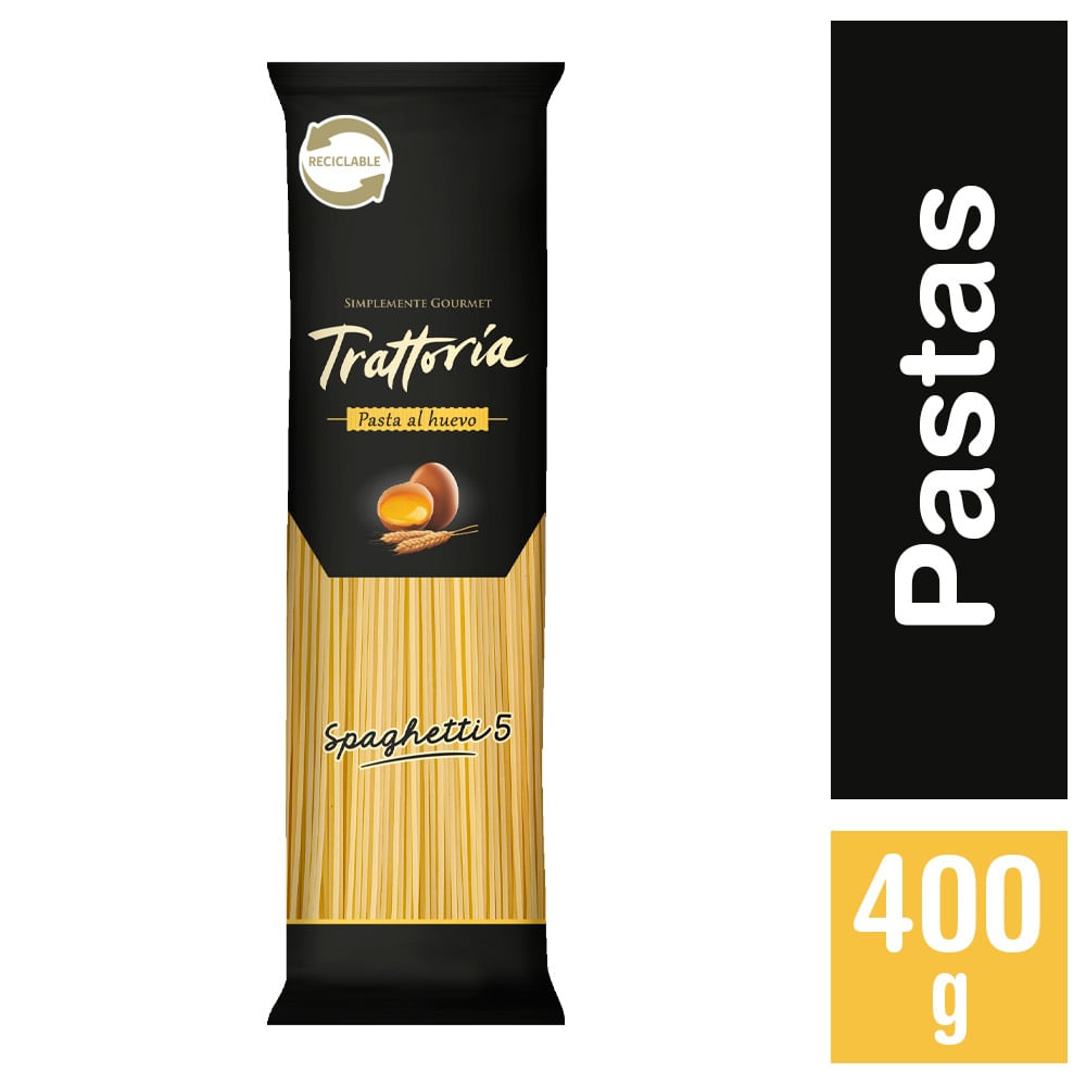 Pasta spaghetti N°5 Trattoría al huevo 400 g