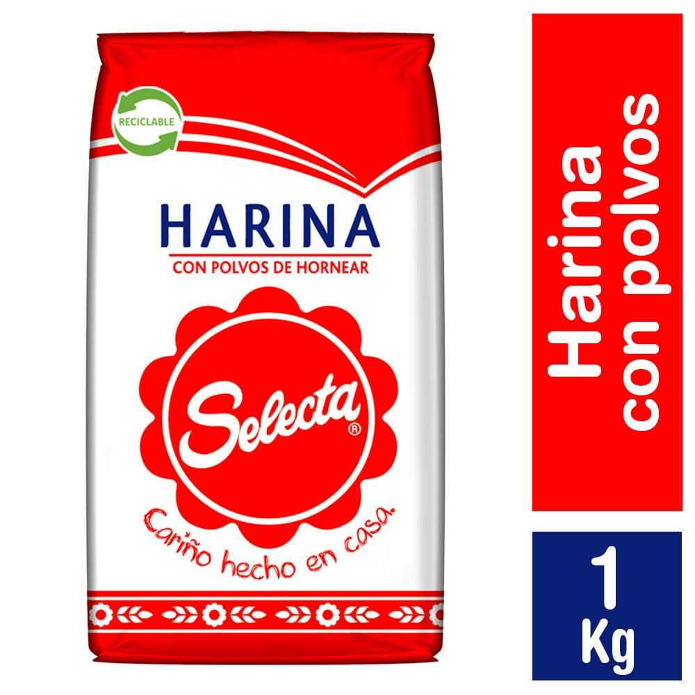 Harina Selecta con polvos 1 Kg