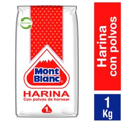 Harina Mont Blanc con polvos 1 Kg