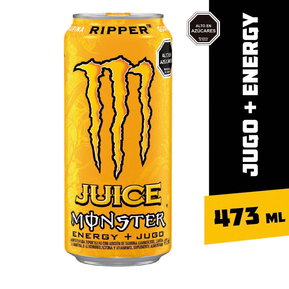 Bebida energética Monster energy juice riper lata 473 ml