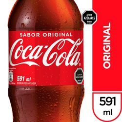 Bebida Coca Cola original botella 591 ml
