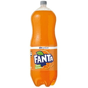 Bebida Fanta sin azúcar desechable 3 L