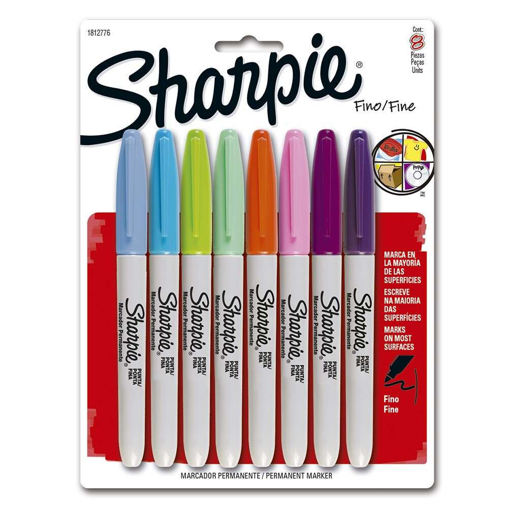 Set marcador Sharpie fino color fashion 8 un