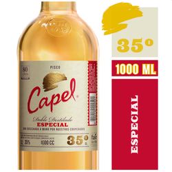Pisco Capel especial doble destilado 35° botella 1 L