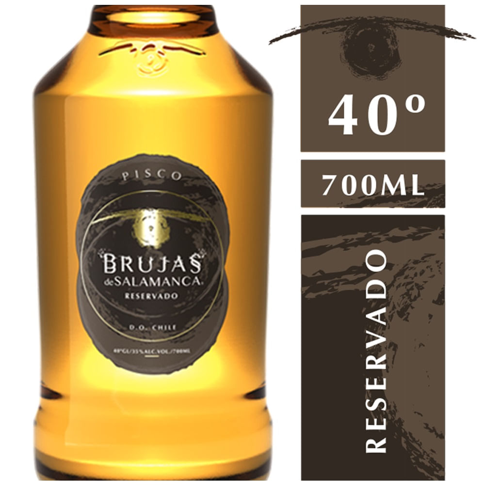 Pisco Brujas de Salamanca reservado 40° botella 700 cc