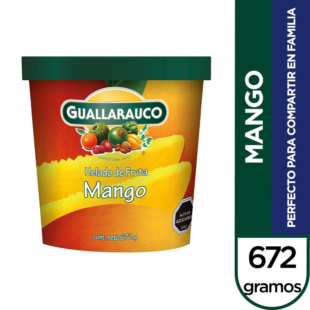 Helado Guallarauco mango pote 672 g
