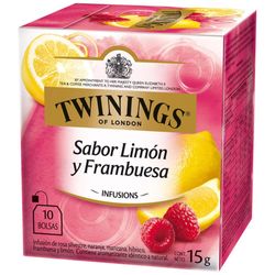 Infusión Twinings frambuesa y limón 10 un