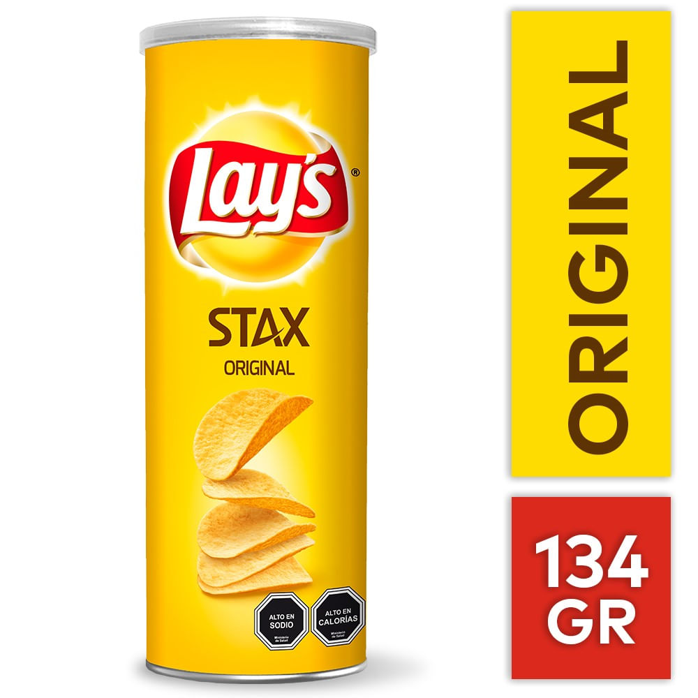 Papas fritas Lay's Stax original lata 134 g