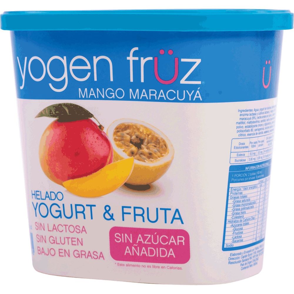 Helado Yogen Fruz mango maracuyá 800 ml