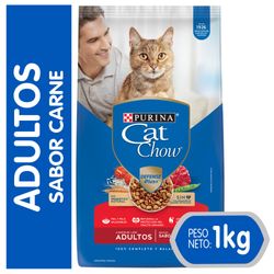 Alimento gato adulto Cat Chow carne 1 Kg
