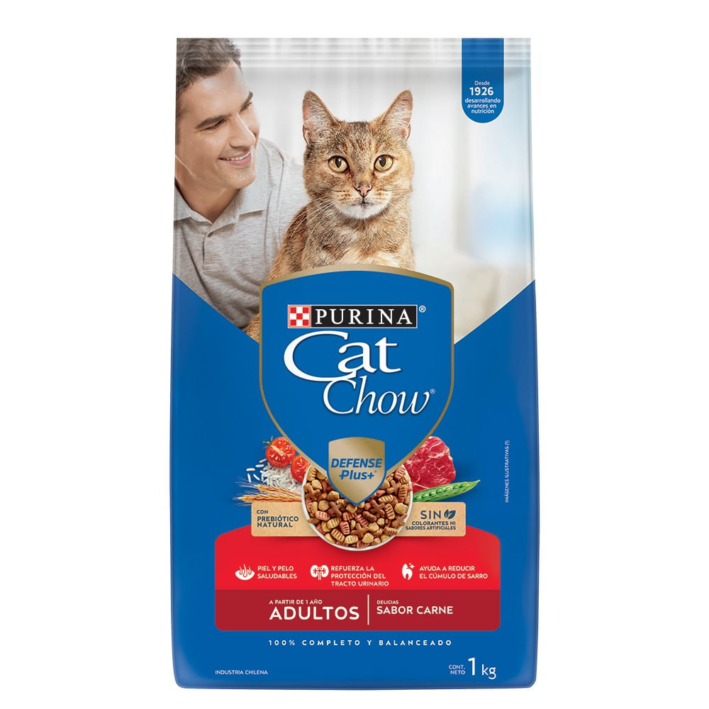 Alimento gato adulto Cat Chow carne 1 Kg