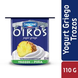 Yoghurt griego Oikos trozo piña 110 g
