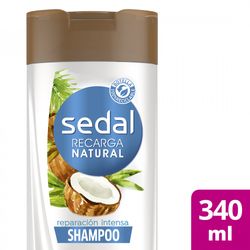 Shampoo Sedal recarga natural bomba coco 340 ml
